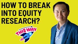 Getting a Job in Wall Street Equity Research Made Easy