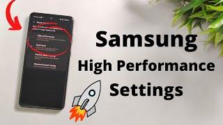 Samsung High Performance Settings 2022 | Samsung Improve Performance | 100% Work
