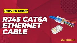 How To Crimp Ethernet Cable Like A Pro (rj45 Cat6a 10 Gig)