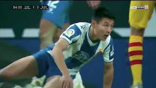 Wu Lei the Last minute scorer Against Barcelona   2019 HD HD the best goal in history.