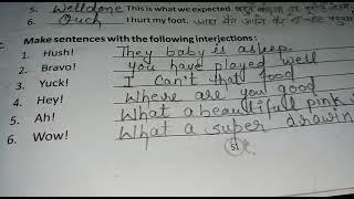 C.Make sentences with the following interjections:part.4