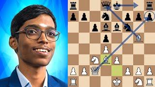 Praggnanandhaa's Brilliant Tactic at Tata Steel!!