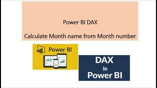 Calculate month name from month number - Power BI - DAX