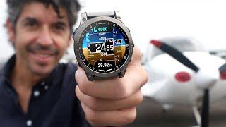 Flying with Garmin's INSANE D2 Mach 1 pilot watch