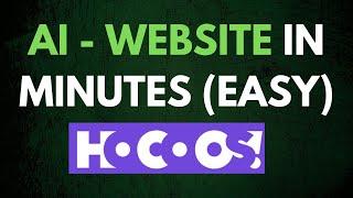 The EASIEST AI Website builder you can start TODAY | Hocoos ai - Step by Step Tutorial