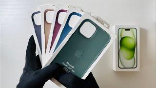 Unboxing All FineWoven Cases for iPhone 15 Green