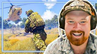 US Marine REACTS to Arma 3