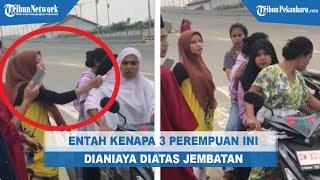 Perempuan Berbonceng 3 Dianiaya Tanpa Sebab di Kota Palu, Videonya Viral