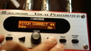 How to set BOSS VE-20 for auto-tune effect (Pitch correction)