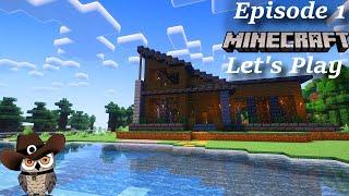 Building A Lakeside House On A Beautiful Island | Minecraft Let's Play | Part 1