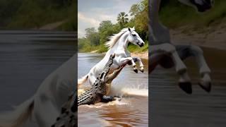 The mare is in danger – can she survive? #humanity #animals #ytshorts #trending #cartoon #horse #ai