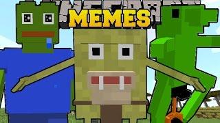 Minecraft: MEMES (DAT BOI, PEPE THE FROG, SPONGEGAR, MLG VIALLGER & MORE) Custom Command