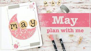 May 2023 | Bullet Journal Set Up | Plan With Me - Flower Moon Theme