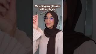 Hijab style with glasses #hijabstyle #hijabtutorial #hijab #shorts