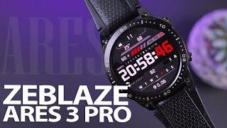 ZEBLAZE ARES 3 PRO. Full Review. Watch Faces, Features, Strap Replacement, Pros, and Cons.
