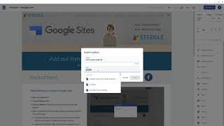 Add and Style Buttons - new Google Sites