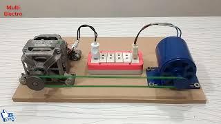 How To Make 220V Free Energy System With Two  In One Motor And 220V Generator