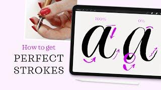 Thin and Thick Calligraphy Strokes in Procreate – My Top 3 Tips
