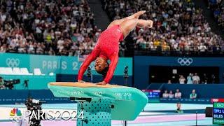 Simone Biles adds ANOTHER gold medal by crushing the vault at Paris Olympics | NBC Sports