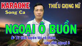 KARAOKE NGOẠI Ô BUỒN Thiếu Giọng Nữ  Song Ca Với Đức Thịnh  Song Ca Với Ca Sĩ