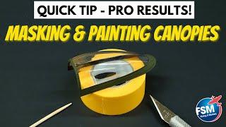 Masking and Painting Model Airplane Canopies