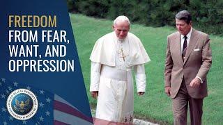 Ronald Reagan and Pope John Paul II's Historic Vatican Meeting | June 7, 1982