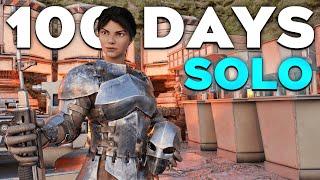 Surviving 100 Days SOLO On ARK's Most Populated Server