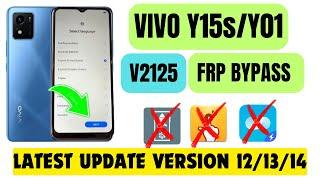 VIVO Y01/ Y15s / V2125 FRP BYPASS 2024 LATEST UPDATE VERSION 12 /13 /14 #y01frp #y15s #y15sfrp