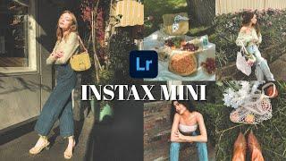 Instax mini Preset | Colour disposable tone | Lightroom preset mobile tutorial + Free DNG file