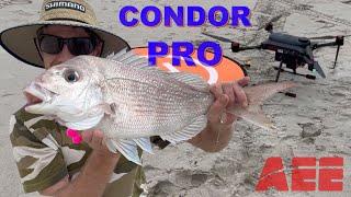 AEE Condor PRO Fishing Drone - Fishing In A Cyclone - Drone Fishing Demo