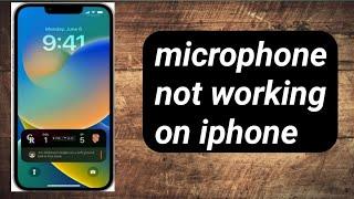 Microphone not working on iphone/Iphone micro phone not working