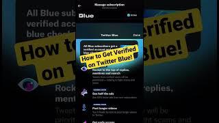 How to Get Verified on Twitter Blue! - Quick Tutorial #twitter #twitterblue #twitterverified