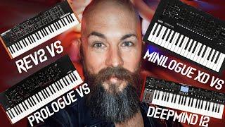 IS THE KORG PROLOGUE EVEN WORTH IT? Prologue vs Prophet Rev2 vs Minilogue XD vs DeepMind 12 and more