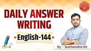 UPSC Answer Writing Que.144 IR By Suchendra Sir #upscmains  #answerwriting #upscmains