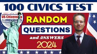 New! 100 Civics Questions and Answers | US Citizenship Interview 2024 | N-400 Naturalization