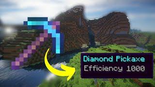 How To Get An Efficiency 1000 Pickaxe On Minecraft Using Commands!