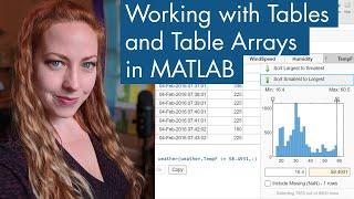 Working with Tables and Table Arrays in MATLAB