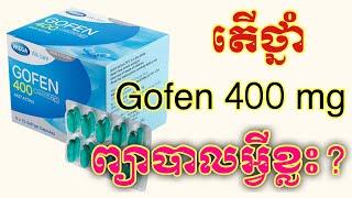 តើថ្នាំ Gofen 400 mg ព្យាបាលពូកែលើជំងឺអ្វីខ្លះ?