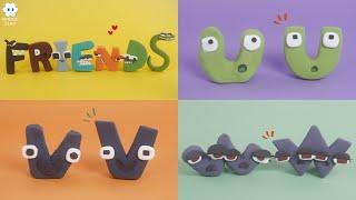 Alphabet Lore UVW _ Making clay stop motion Animation