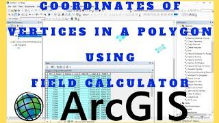 Polygon Vertex Coordinates in ArcGIS | Feature Vertices to Points | Add Geometry Attributes