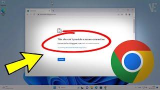Fix This site can't provide a secure connection Try running Windows Network Diagnostics in Chrome 