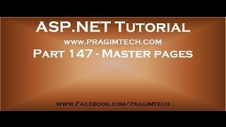 Part 147   Master pages in asp net