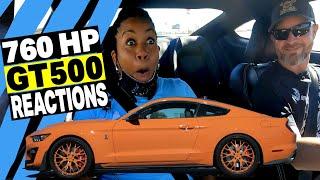 Taking Strangers For A Ride In A 2021 Shelby GT500 - Twister Orange Mustang