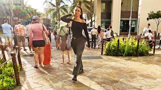 Waikiki in Honolulu, Oahu Island  HAWAII PEOPLE  Walking Tour Travel Vlog #waikiki  #travelvlogs