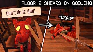 WHAT HAPPENS IF we use FLOOR 2 SHEARS on GOBLINO & BOB? - Doors Hotel+ Update