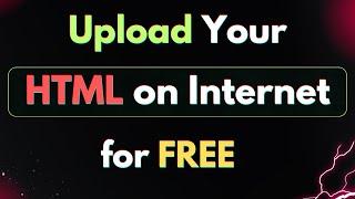 Upload HTML Website on Internet for FREE using 000webhost