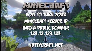 How To Turn Your Minecraft Server IP into A Domain FREE! (How To Invite Anyone To Your Server)