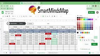 Google Sheets - Conditional Formatting for Time Value Based on Another Cell Data