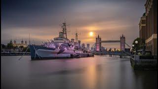 HMS Belfast / Tower Bridge Sunrise in Adobe Lightroom