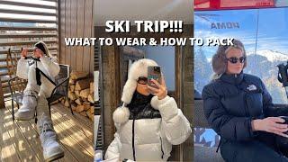 SKIING VLOG!! WHAT TO PACK FOR A SKI TRIP | SKI OUTFITS | APRES SKI | LES GETS